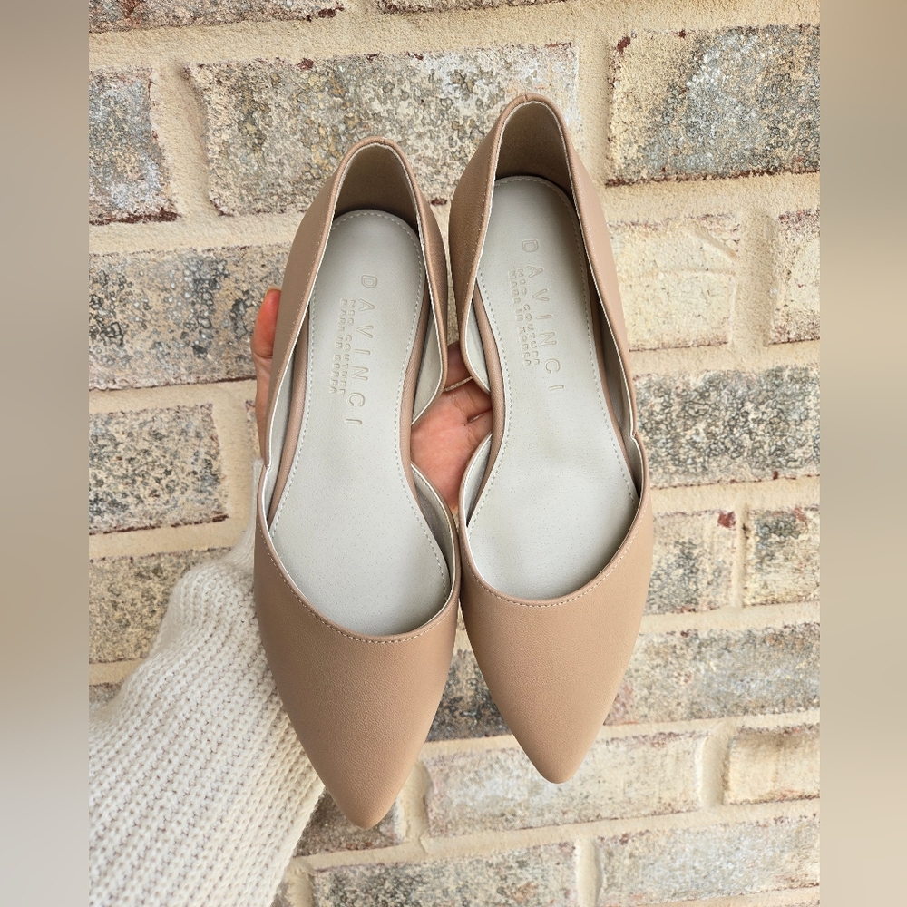 Cute Korean Beige Flats